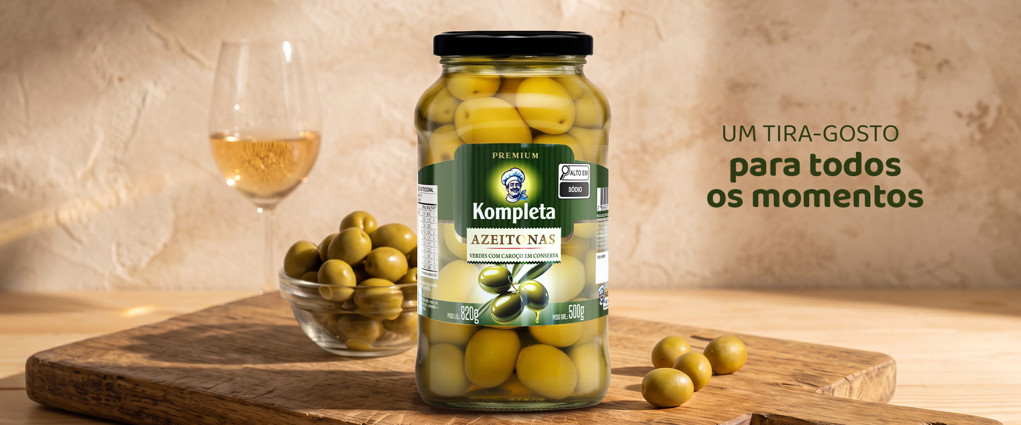 Azeitonas Kompleta - um tira-gosto para todos os momentos