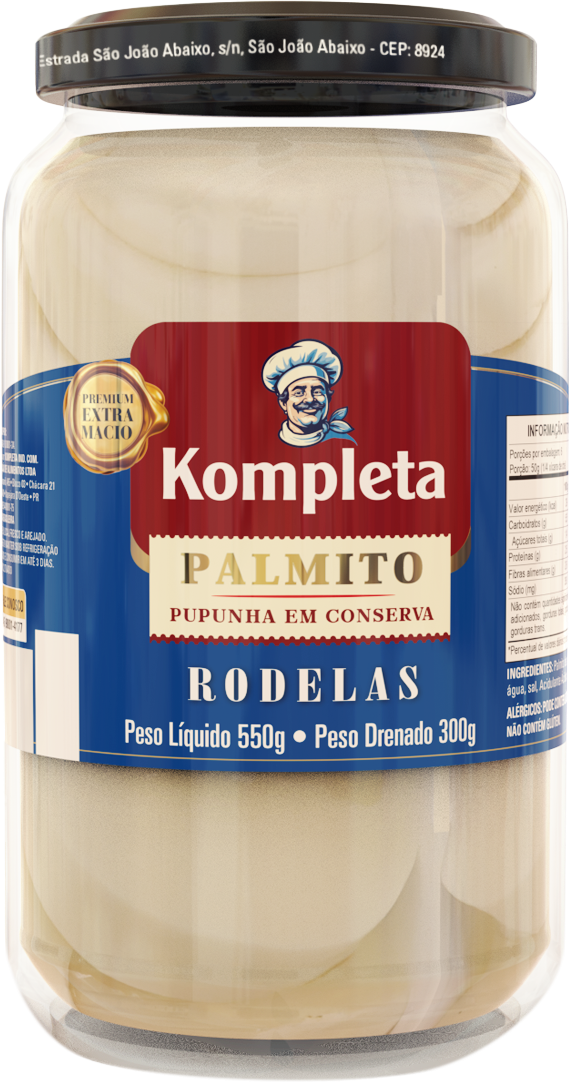 Palmito Pupunha Rodela